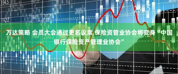 万达策略 会员大会通过更名议案 保险资管业协会将变身“中国银行保险资产管理业协会”