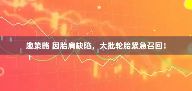 趣策略 因胎肩缺陷，大批轮胎紧急召回！