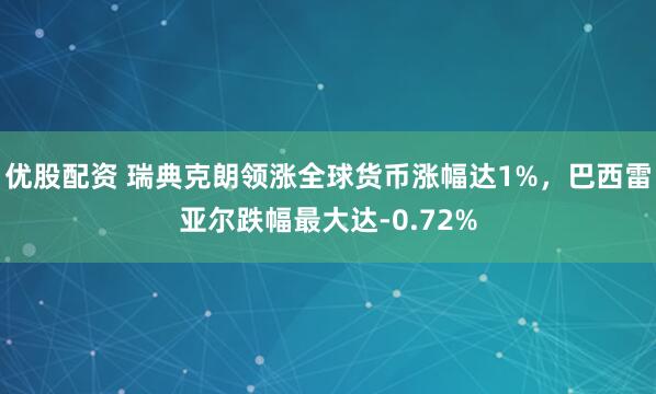 优股配资 瑞典克朗领涨全球货币涨幅达1%，巴西雷亚尔跌幅最大达-0.72%